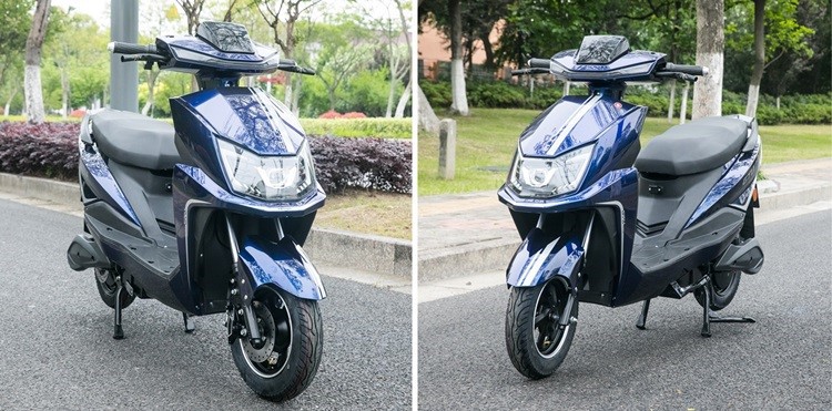 Blue High Power Electric Scooter