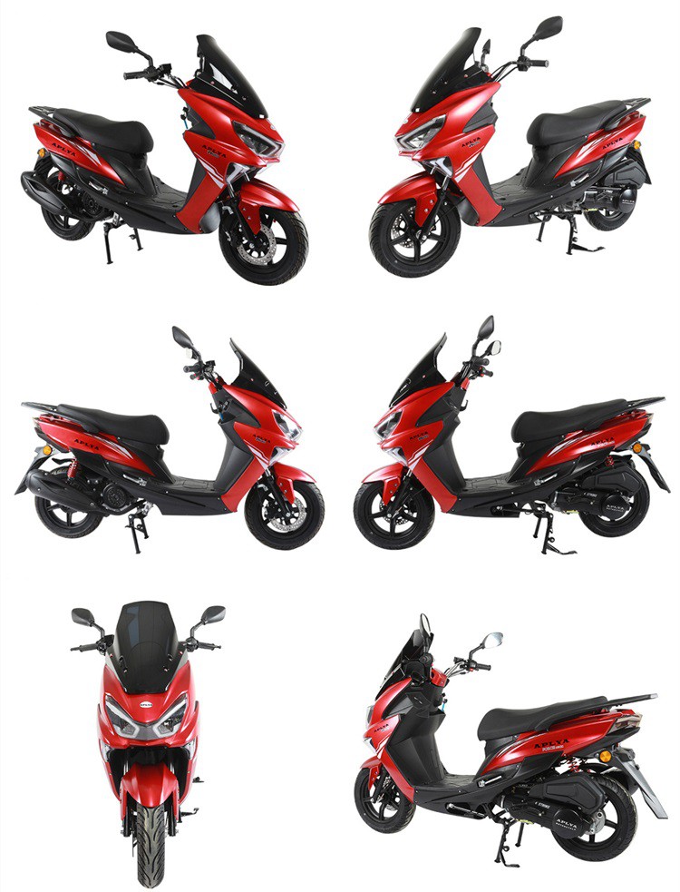 Red Electric Motorcycle For Adults-XINLING